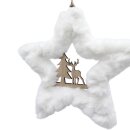 Plüsch Weihnachtsaufhänger Ø ca.19 cm