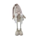 Wichtel mit ausziehbaren Beinen Beige ca. 80 cm
