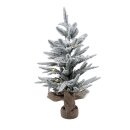 Tannenbaum Verschneit mit LED Beleuchtung ca. 60 cm
